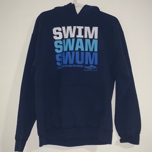 Swim, swam, swum hoodie